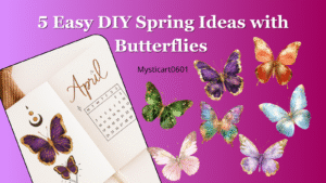 DIY spring craft with butterflies