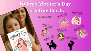 Preview of free printable Mother's Day greeting cards – 10 PNG designs by Mysticart0601