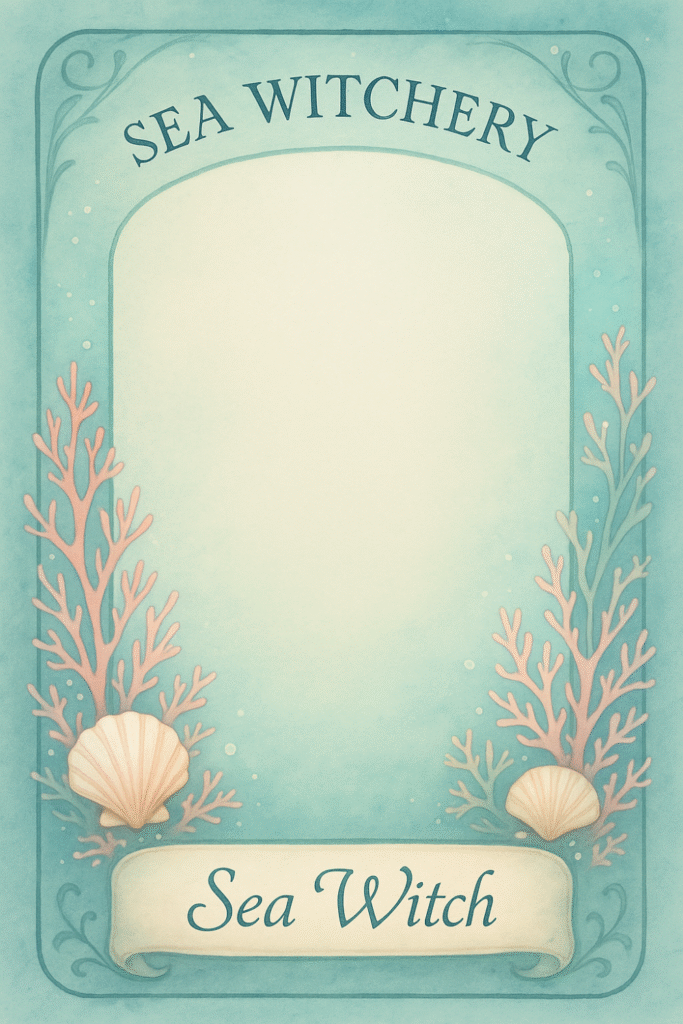 Free printable Sea Witchery oracle cards