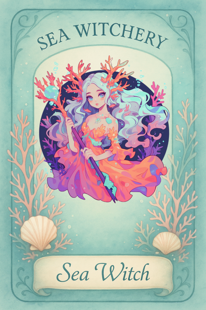 Free printable Sea Witchery oracle cards