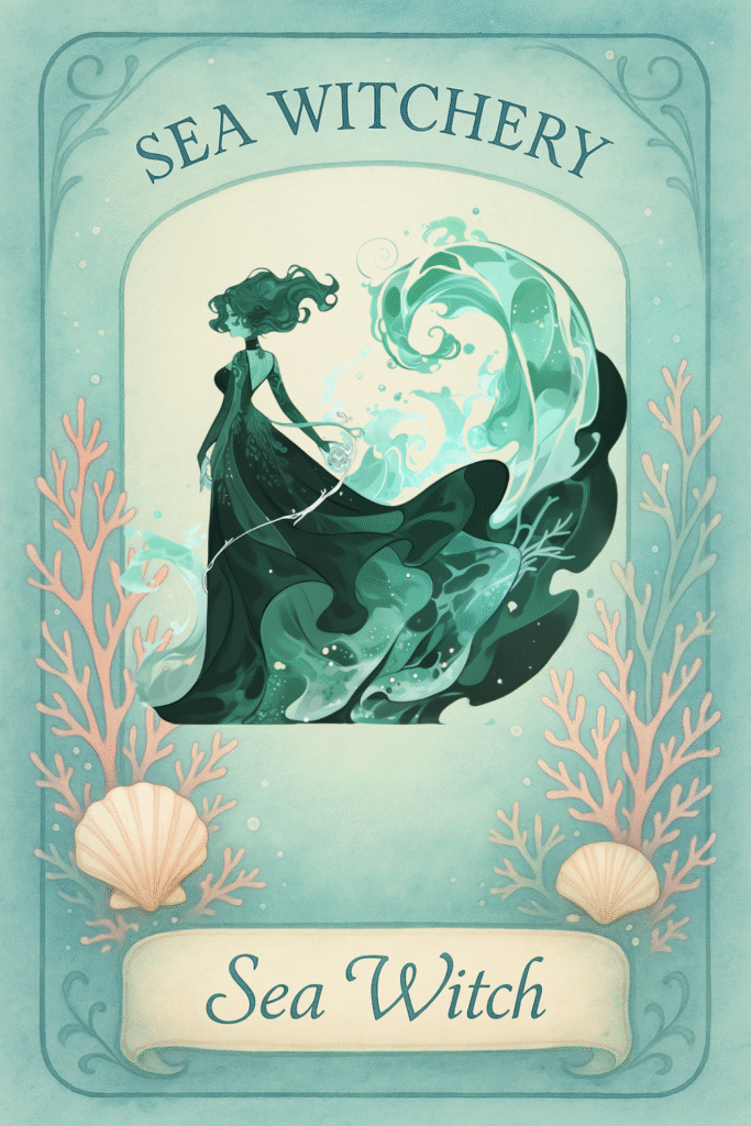 Free printable Sea Witchery oracle cards