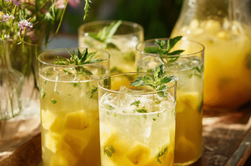 Golden Glow Elixir – Pineapple Ginger Lemonade Recipe