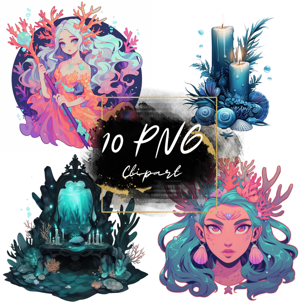 Free Sea Witchery Clipart Set