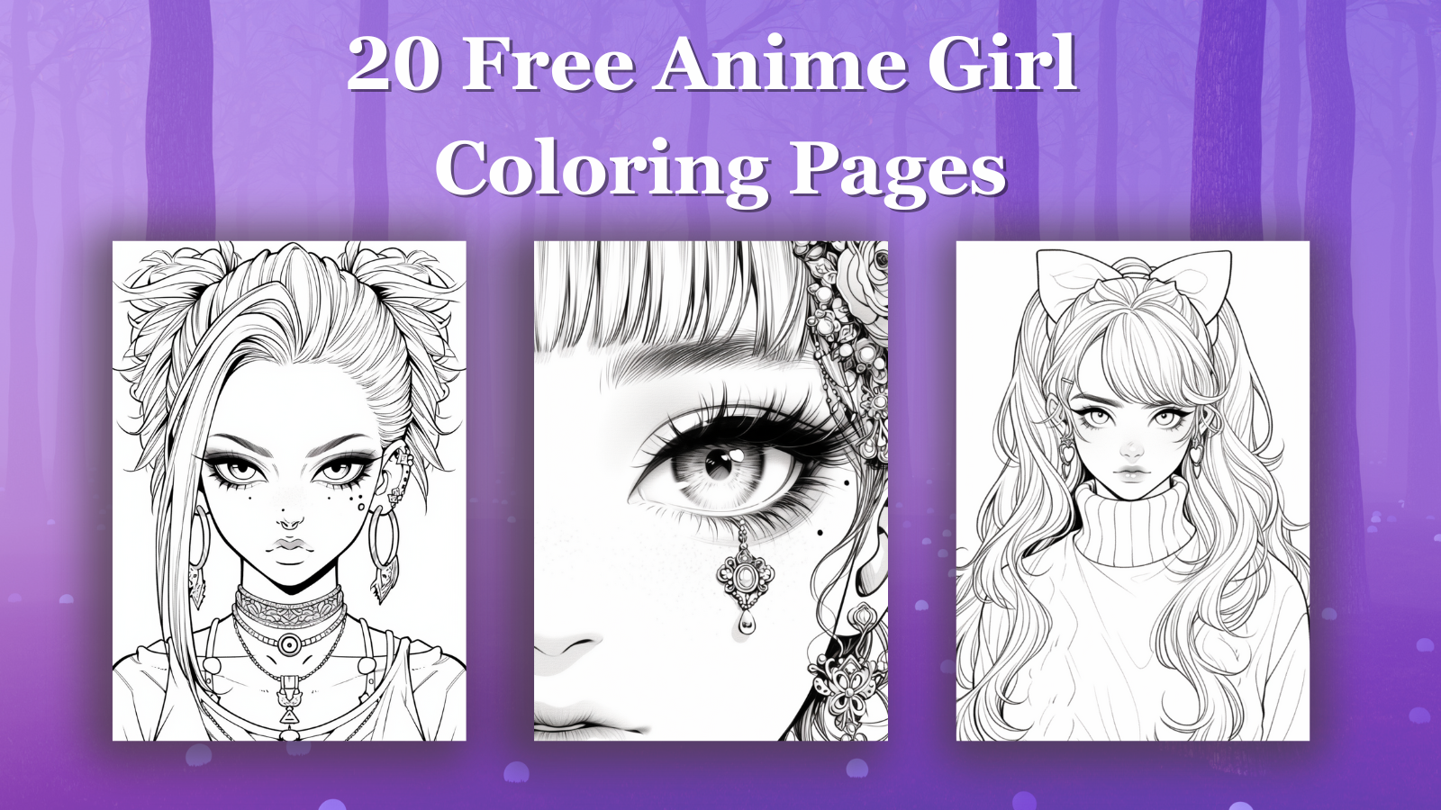 anime girl coloring pages